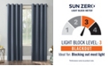 Sun Zero Saxon 54" x 63" Blackout Curtain Panel